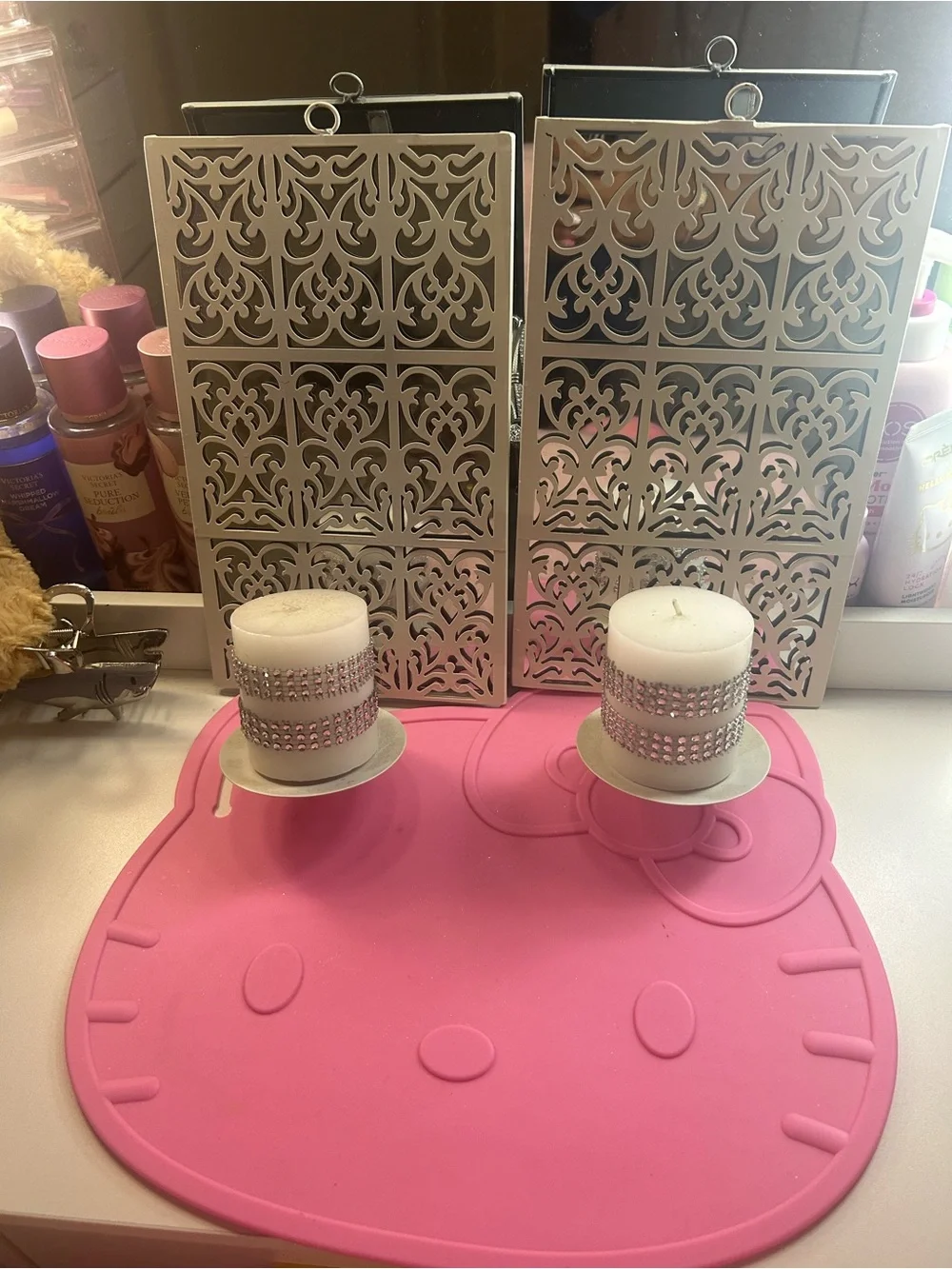 Rhinestone Candle Holders